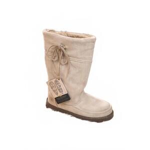 NEW MANITOBAH MUKLUKS women's hunter mid suede mukluk boot in tan